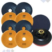 4 Lixa Color Diamantada Porcelanato Granito Suporte