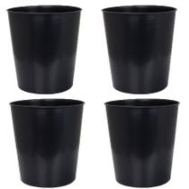 4 Lixeira Cesto de Lixo Multiuso 10 Litros Arqplast Preto