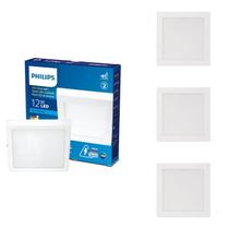 4 Luminária Plafon led 12w Philips 6500k Sobrepor Bivolt