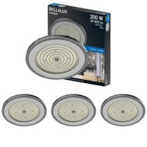 4 Luminárias Led 6500k 200w Biv 24000lm Ledvance Bellalux