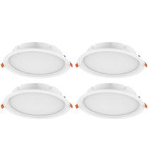 4 Luminárias Led De Embutir Redonda 3000k Ledvance 7021286 4 Luminárias Led De Embutir Redonda 3000k Ledvance 7021286