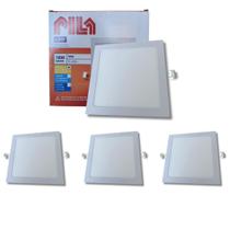 4 Luminárias Painel Led Embutir Philips Pila 18w 3000k 4 Luminárias Painel Led Embutir Philips Pila 18w 3000k