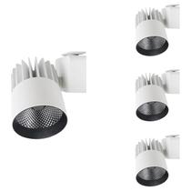 4 Luminárias Spot Led Philips 10w 3000k Luz Quente Bivolt