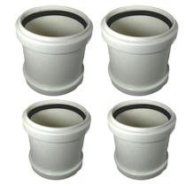 4 Luvas Amanco de Correr para Esgoto Branco 4" Polegadas 4 Luvas Amanco de Correr para Esgoto Branco 4" Polegadas