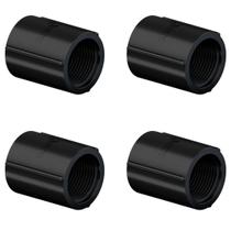 4 Luvas Eletroduto Tigre 1/2" Pvc C/rosca Antichama