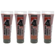 4 Massa Para Madeira Montana Mazza Cor Mogno 220g