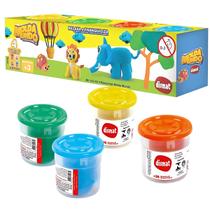 4 Massinhas Infantil Para Modelar Molda Mundo MK442 Dismat 4 Massinhas Infantil Para Modelar Molda Mundo MK442 Dismat
