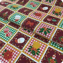 4 Metros Tecido Natalino Toalha de Mesa Estampas Natalinas