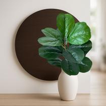 4 Mini Árvore Decorativa Ficus Lyrata Planta Artificial Verde com Folhagem Parece Natural Revestida em Silicone - DE1925 4 Mini Árvore Decorativa Ficus Lyrata Planta Artificial Verde com Folhagem Parece Natural Revestida em Silicone - DE1925