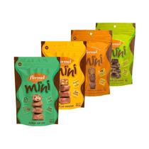 4 Mini Bombom Flormel Banana Amendoim E Crocante Com Cara...