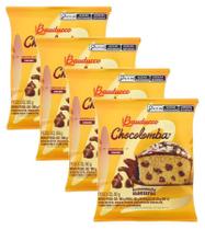 4 Mini Colomba Pascal Bauducco Páscoa Gotas Chocolate 400G