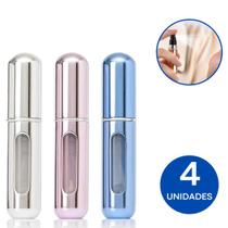 4 Mini frascos porta perfume portátil recarregável bolsa viagem - Mini Spray