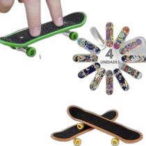 4 Mini Skates Fingerboard Esportivo Ferramenta Skate De Dedo