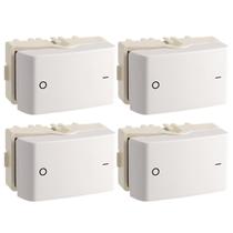 4 Módulo Interruptor Bipolar Simples Schneider Decor 25 A 250 V Branco