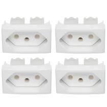 4 Módulo Tomada Branco Lunare 2p+t 250v 20a - Schneider