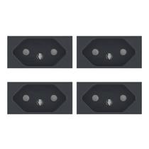 4 Módulo Tomada Schneider Orion 2p+t 250v 10a Grafite Preto 4 Módulo Tomada Schneider Orion 2p+t 250v 10a Grafite Preto