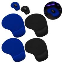 4 Mousepad Com Descanso Pulso Ergonômico Gamer