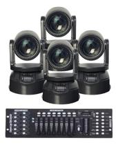 4 Moving Head Beam Rgbw 100w 7gobo + Mesa Dmx 4 Moving Head Beam Rgbw 100w 7gobo + Mesa Dmx
