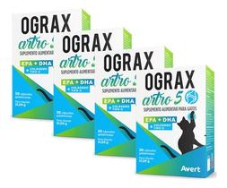 4 Ograx Artro 5 Suplemento Alimentar Para Gato E Cão Até 5kg