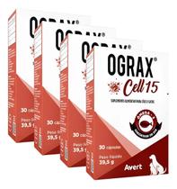 4 Ograx Cell 15 Suplemento Alimentar 30 Cap Omega 3 Avert