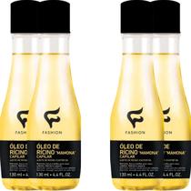 4 Óleo Capilar Fashion Cosméticos Rícino "Mamona" Frasco 130ml