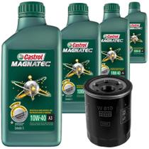 4 Óleo Semissintético 10W40 Castrol e Filtro Óleo Mann Pajero 2.0 16v Flex 2010 a 2012