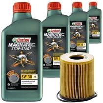 4 Óleo Sintético 5W30 Castrol e Filtro Óleo Mann Palio 1.6 1.8 16V Flex 2011 a 2017