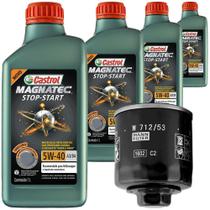 4 Óleo Sintético 5W40 Castrol e Filtro Óleo Mann Saveiro 1.6 8V Flex 2015 a 2018