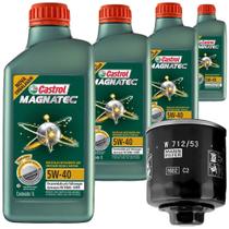 4 Óleo Sintético 5W40 Castrol e Filtro Óleo Mann Saveiro 1.6 8V Flex 2015 a 2018