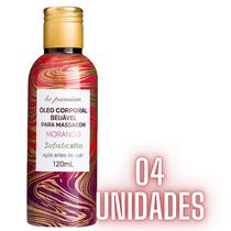 4 Óleos De Massagem Beijável Sensual Morango 4 Óleos De Massagem Beijável Sensual Morango