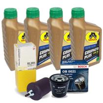 4 Oleos De Motor 15w40 Filtro Oleo Combustivel Prisma agile astra meriva montana spin corsa