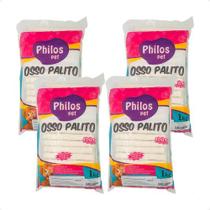 4 Osso Palito Philos Pet 15/5 Branco Controle Tártaro - 1kg