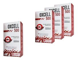 4 Oxcell 500mg 30 Cápsulas Cães Gatos Omega 3 Envio Imediato