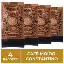4 Pacotes de 250g, Café Moído, Constantino