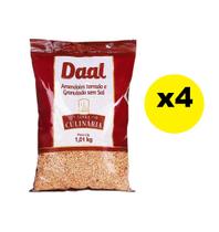 4 Pacotes de Amendoim torrado e granulado sem sal 1,01kg
