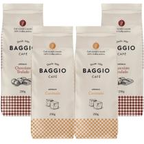 4 pacotes de Café Baggio aromas Chocolate Trufado e Caramelo