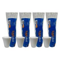 4 Pacotes de Copo de Isopor 180ml Totalplast com 20 unidades