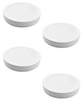 4 Painel LED Ourolux Super Eco de Sobrepor 24W Bivolt Branca Quente 4 Painel LED Ourolux Super Eco de Sobrepor 24W Bivolt Branca Quente