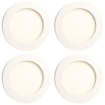 4 Painel Led Plafon 12W Redondo Embutir 4000k 17x17cm Bivolt 4 Painel Led Plafon 12W Redondo Embutir 4000k 17x17cm Bivolt