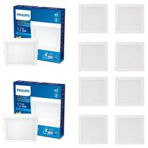 4 Painel Plafon Led Philips 12w Sobrepor 3000k Quente Biv. 4 Painel Plafon Led Philips 12w Sobrepor 3000k Quente Biv.