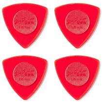 4 Palheta Guitarra TRI STUBBY 1,5 mm DUNLOPR 473R vermelha