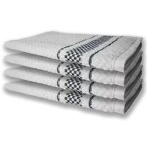 4 Panos De Prato Atoalhado Felpudo 370g/m² Premium Preto 4 Panos De Prato Atoalhado Felpudo 370g/m² Premium Preto
