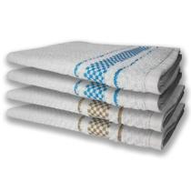 4 Panos De Prato Atoalhado Felpudo Premium Azul+marrom 4 Panos De Prato Atoalhado Felpudo Premium Azul+marrom
