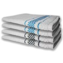 4 Panos De Prato Atoalhado Felpudo Premium Preto+azul 4 Panos De Prato Atoalhado Felpudo Premium Preto+azul
