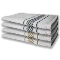 4 Panos de Prato Atoalhado Felpudo Premium Preto+Marrom 4 Panos de Prato Atoalhado Felpudo Premium Preto+Marrom