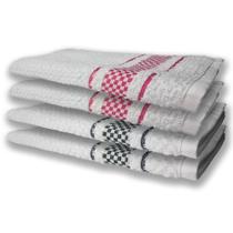 4 Panos de Prato Atoalhado Felpudo Premium Preto+Rosa 4 Panos de Prato Atoalhado Felpudo Premium Preto+Rosa
