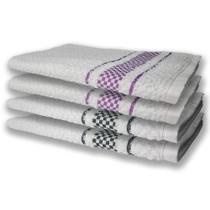 4 Panos De Prato Atoalhado Felpudo Premium Preto+Roxo 4 Panos De Prato Atoalhado Felpudo Premium Preto+Roxo