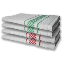 4 Panos De Prato Atoalhado Felpudo Premium Vermelho+verde 4 Panos De Prato Atoalhado Felpudo Premium Vermelho+verde