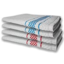 4 Panos de Prato Atoalhado Felpudo Vermelho+Azul 4 Panos de Prato Atoalhado Felpudo Vermelho+Azul