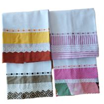 4 Panos de Prato Sacaria 100% Algodão Acabamento Artesanal 4 Panos de Prato Sacaria 100% Algodão Acabamento Artesanal